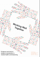 Working well together: Evidence and tools to enable co-production in mental health commissioning
